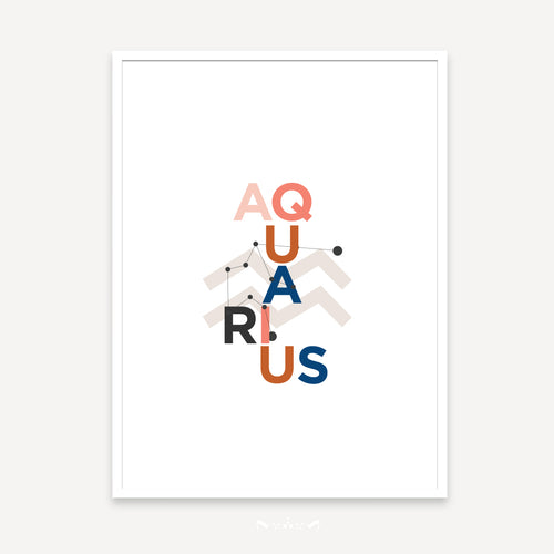 ZODIAC B&W Collages | Aquarius