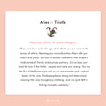 Zodiac Flowers | ARIES :: Thistle