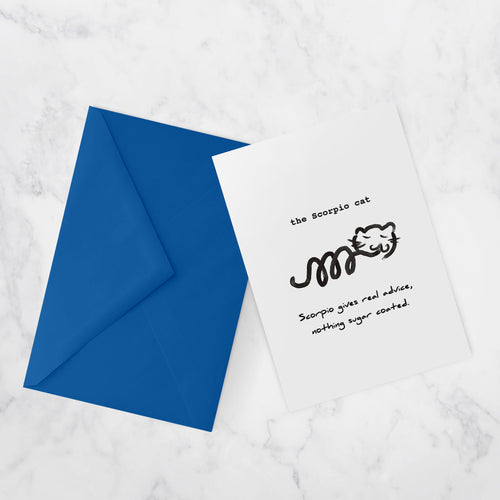 Zodiac Cats Greeting cards | SCORPIO