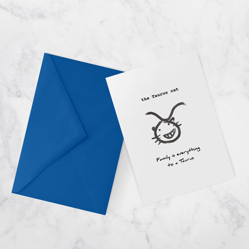 Zodiac Cats Greeting cards | TAURUS