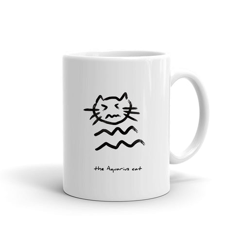 Zodiac Cat Mug | AQUARIUS