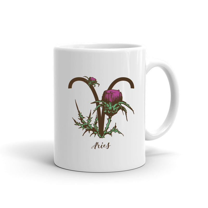 Zodiac Flowers Mug | ARIES