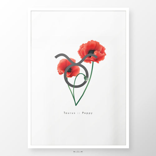 Zodiac Flowers | TAURUS :: Poppy